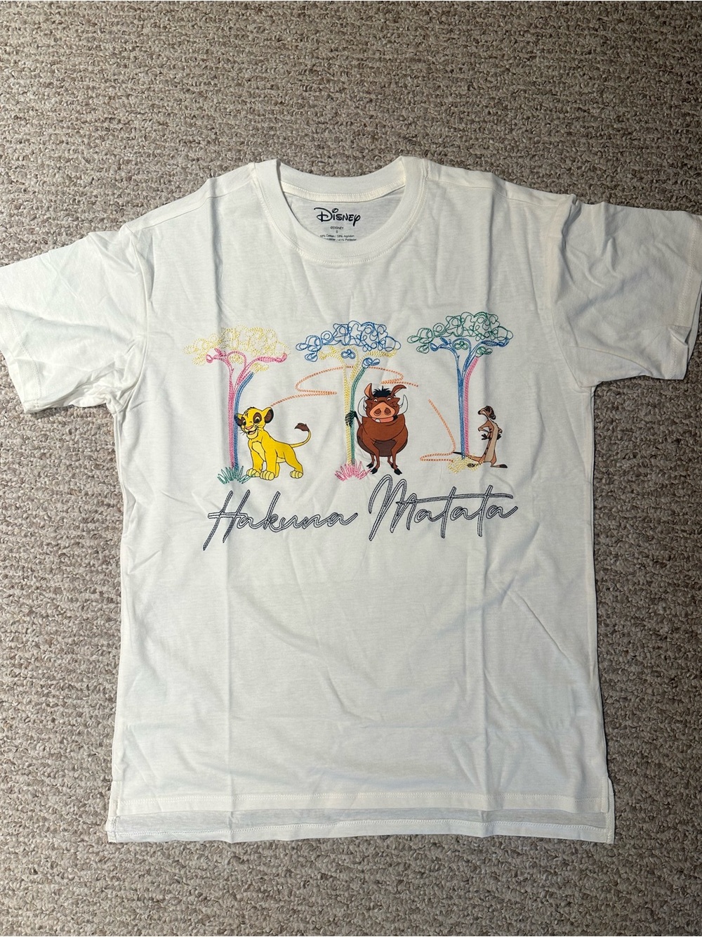 Disney Embroidered Hakuna Matata Lion King Graphic Tee